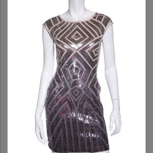 BCBG MAX AZRIA SEQUIN ombré COCKTAIL DRESS